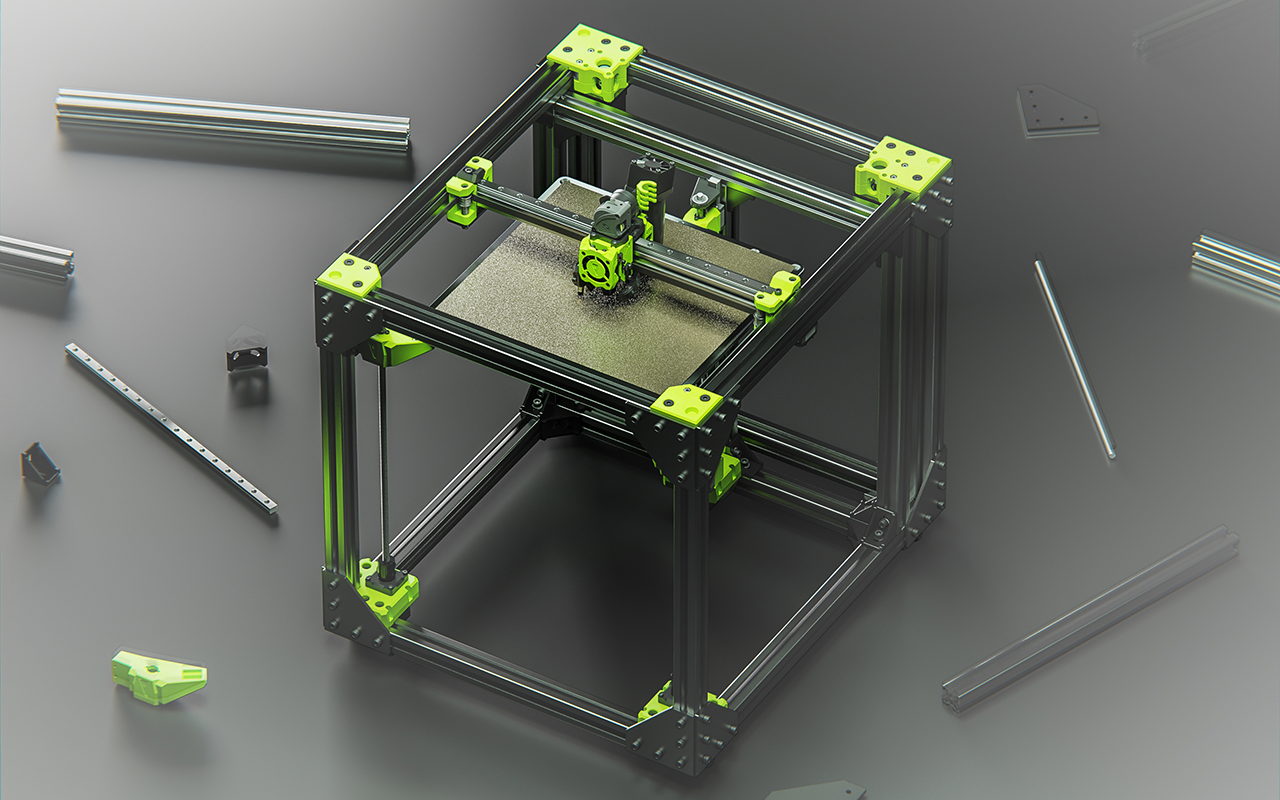 Aluminum Spacer 6mm, 3D CAD Model Library